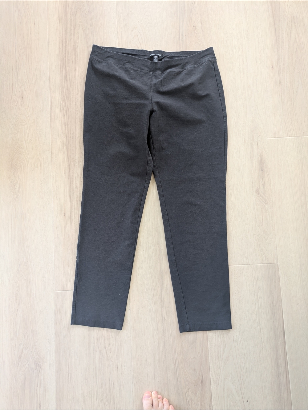 Eileen Fisher Pull On Slim Straight Chinos